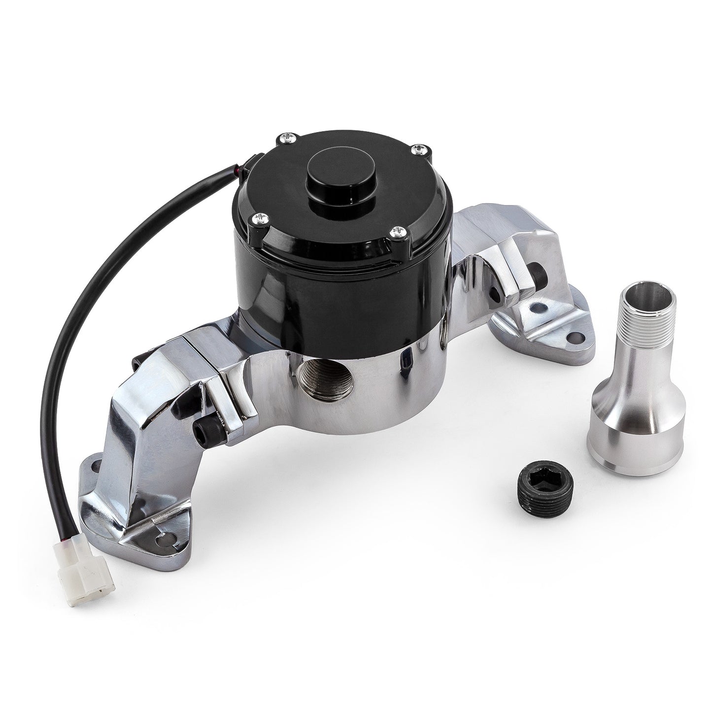 Speedmaster PCE194.1004 Fits Chevy BBC 454 35+ Gpm Electric Water Pump [Chrome]