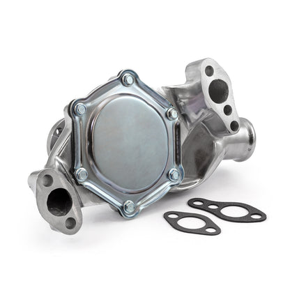 Speedmaster PCE195.1001.02 Fits Chevy SBC 350 High Volume Aluminum Short Water Pump W/o Heater Port [Polished]