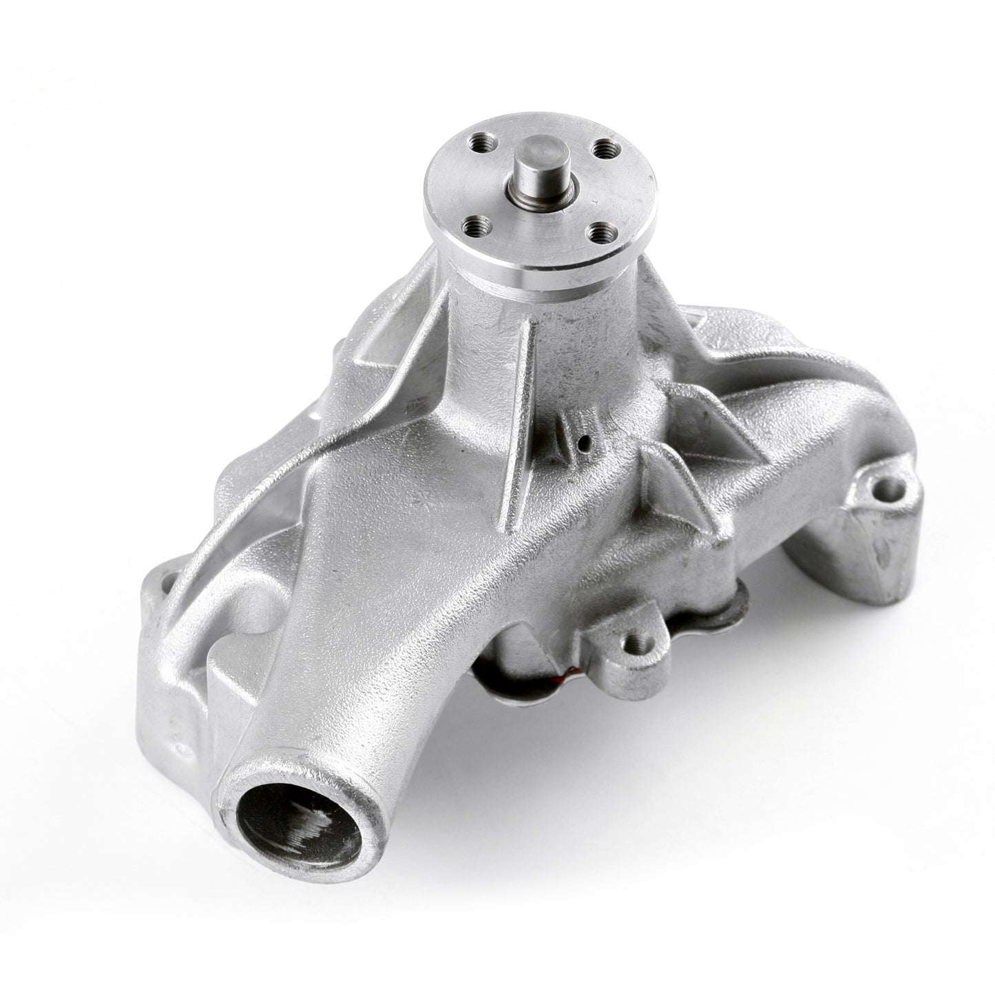 Speedmaster PCE195.1009 Fits Chevy SBC 350 Late High Volume Aluminum Long Reverse Rotation Water Pump Satin