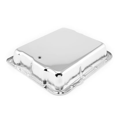 Speedmaster PCE221.1003 Turbo 700R4 Deep Transmission Oil Pan Chrome (With Oil Drain)