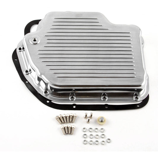Speedmaster PCE221.1005 Turbo TH400 Finned Aluminum Transmission Oil Pan Set Polised (w/Bolts & Gasket)