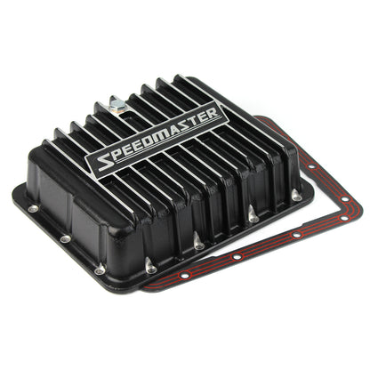 Speedmaster PCE221.1025 GM Powerglide Deep Cast Aluminum Transmission Oil Pan Black