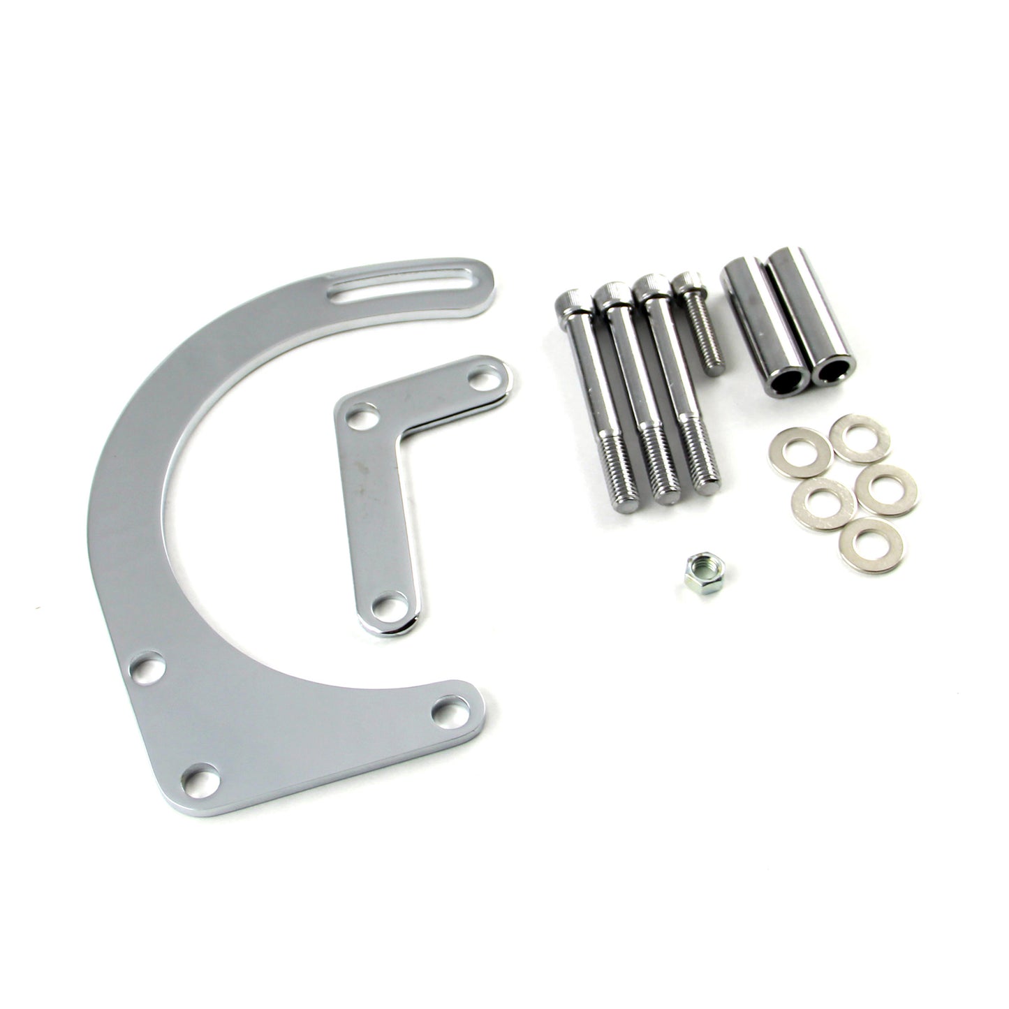 Speedmaster PCE232.1005 Fits Chevy SBC 350 Swp Low Mount LH Side Alternator Bracket Kit Chrome