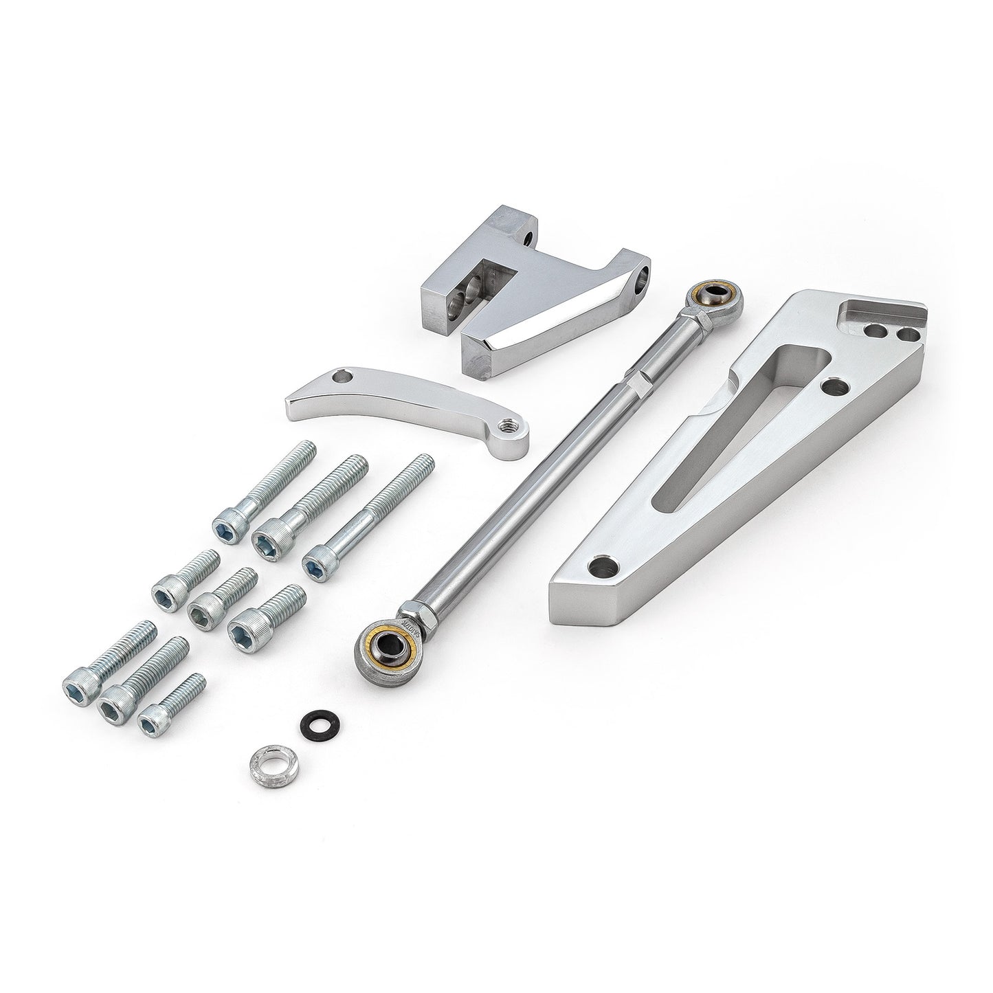 Speedmaster PCE232.1011 Fits Chevy BBC 454 Short Water Pump SWP Aluminum Alternator Bracket Kit Polished