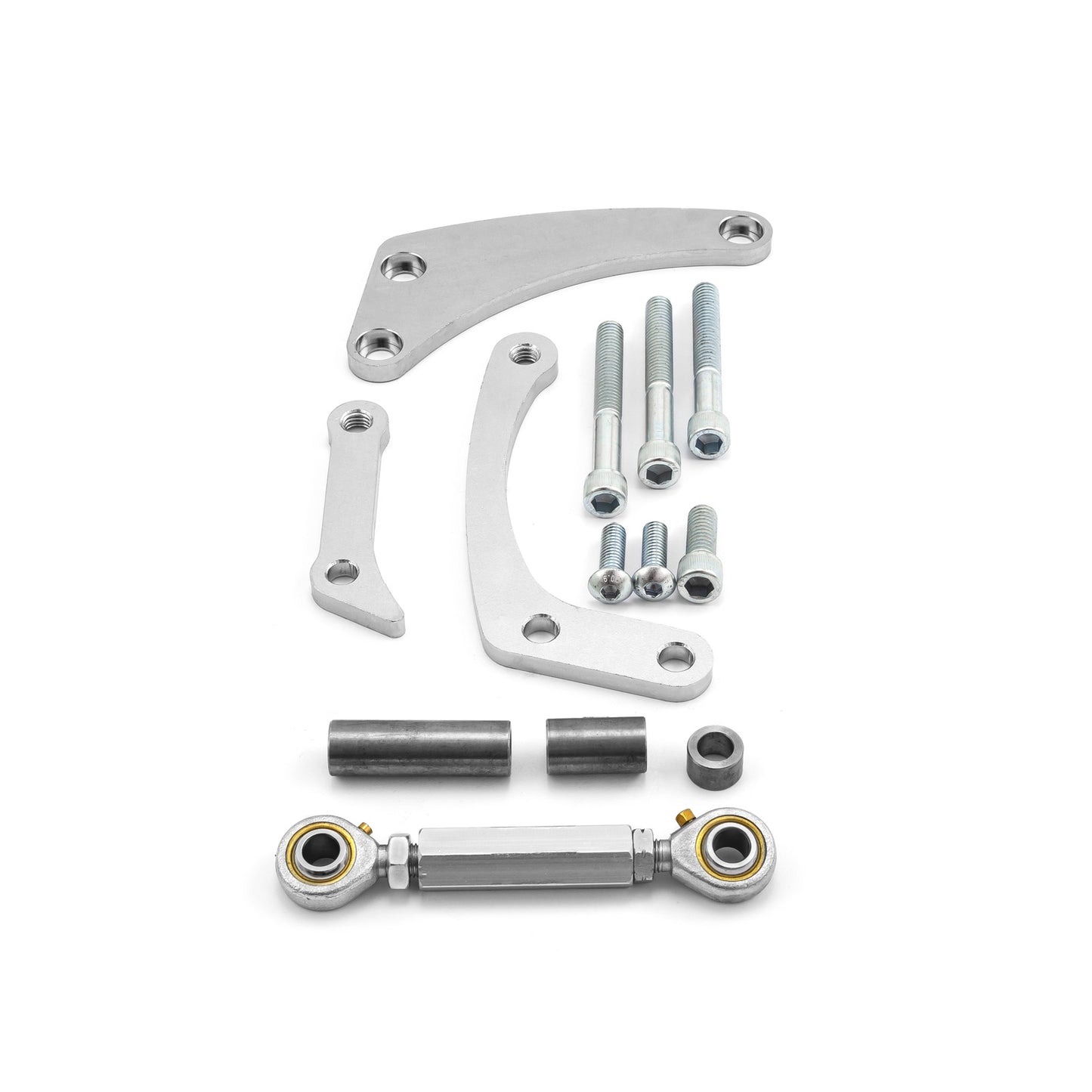 Speedmaster PCE232.1030.01 Fits Chevy SBC 350 Short Water Pump Swp Aluminum Alternator Bracket Kit Satin