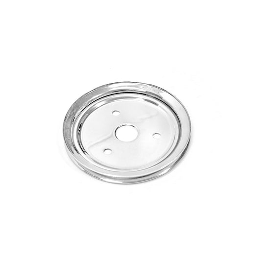 Speedmaster PCE239.1012 Fits Chevy SBC 350 Steel Short Water Pump Swp 1 Groove Crank Pulley Chrome
