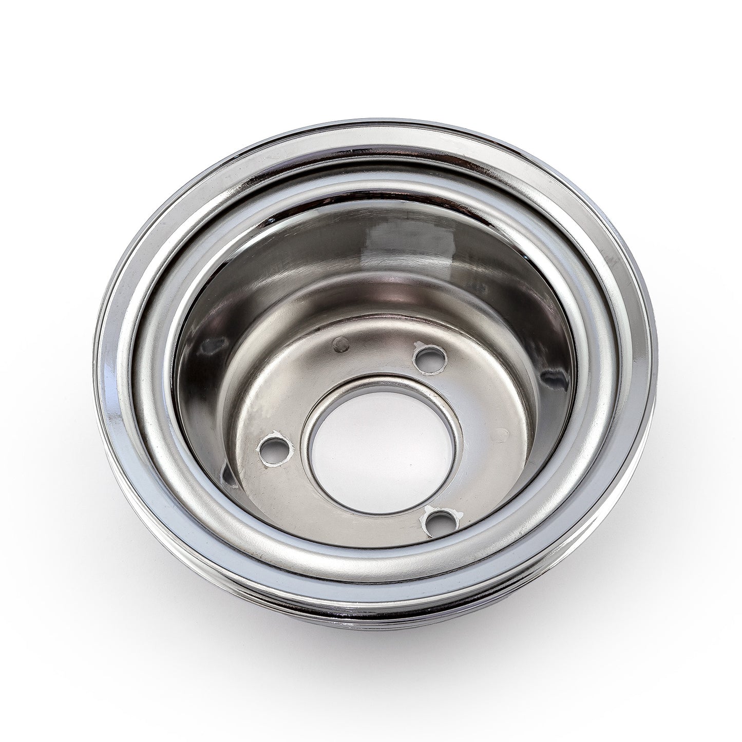 Speedmaster PCE239.1016 Fits Chevy BBC 454 Steel Long Water Pump Lwp 3 Groove Crank Pulley Chrome
