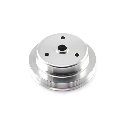 Speedmaster PCE239.1025 Fits Chevy SBC Billet Aluminum Short Water Pump SWP Serpentine Pulley