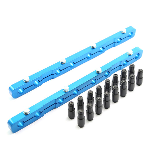 Speedmaster PCE259.1014 Fits Oldsmobile 400 425 455 Rocker Stud Girdle Kit Blue With Polylock Nuts [OEM Head]