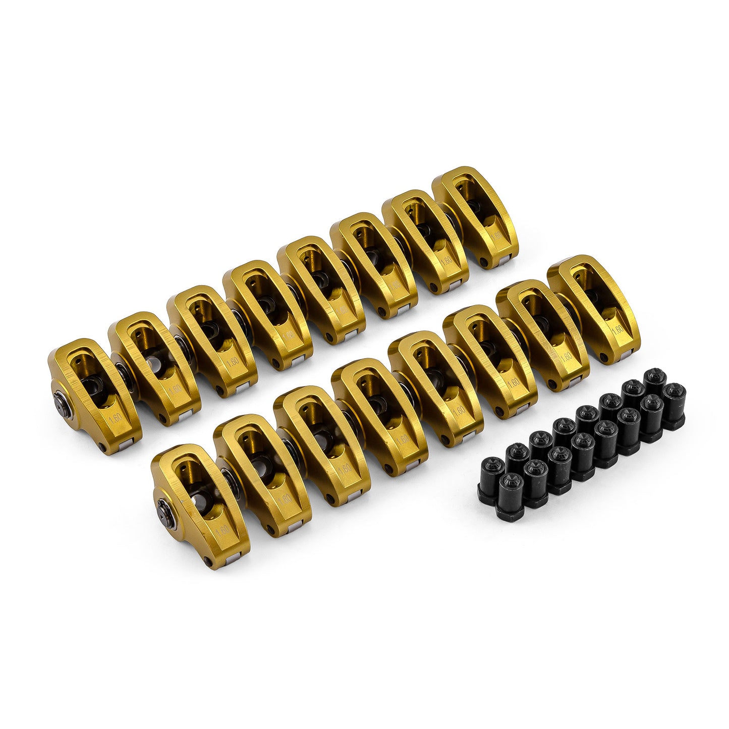 Speedmaster PCE261.1016.01 Fits Ford SB 289 302 351 Windsor 1.6 3/8" Aluminum Roller Rocker Arms Set
