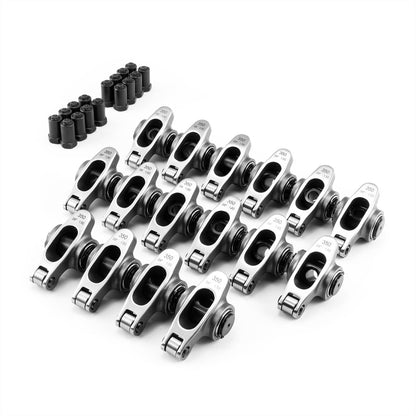 Speedmaster PCE261.1070.01 Fits Chevy SBC 350 1.6 Ratio 7/16" Stainless Steel Roller Rocker Arms Set