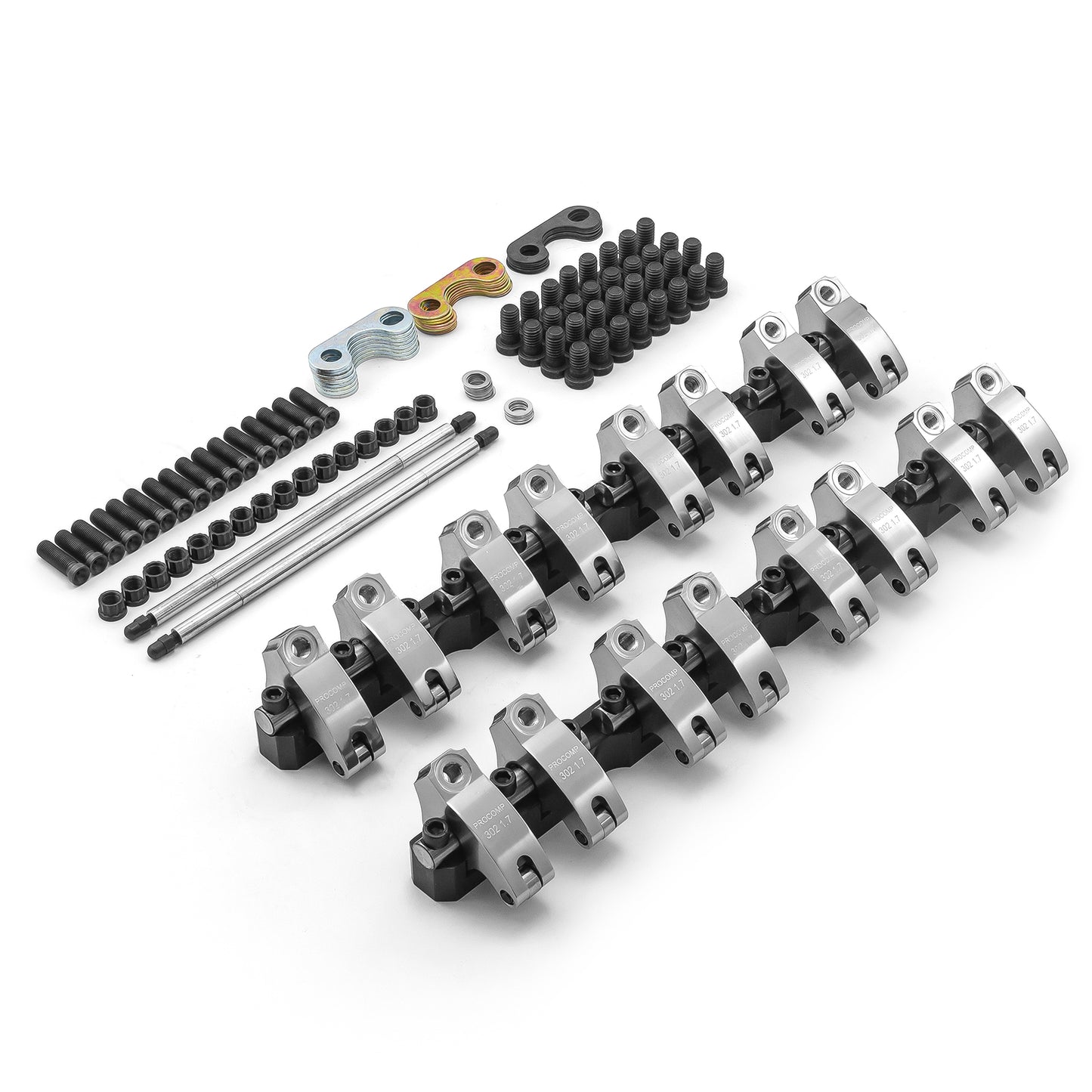 Speedmaster PCE261.1106.01 Fits Ford SB 289 302 351 Windsor Shaft Mount 1.7 Ratio Aluminum Rocker Arms
