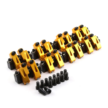 Speedmaster PCE261.1107 Fits Chevy SBC 350 15 Degree 1.6 Shaft Mount Roller Rocker Arms .450 Int .180 Exh.