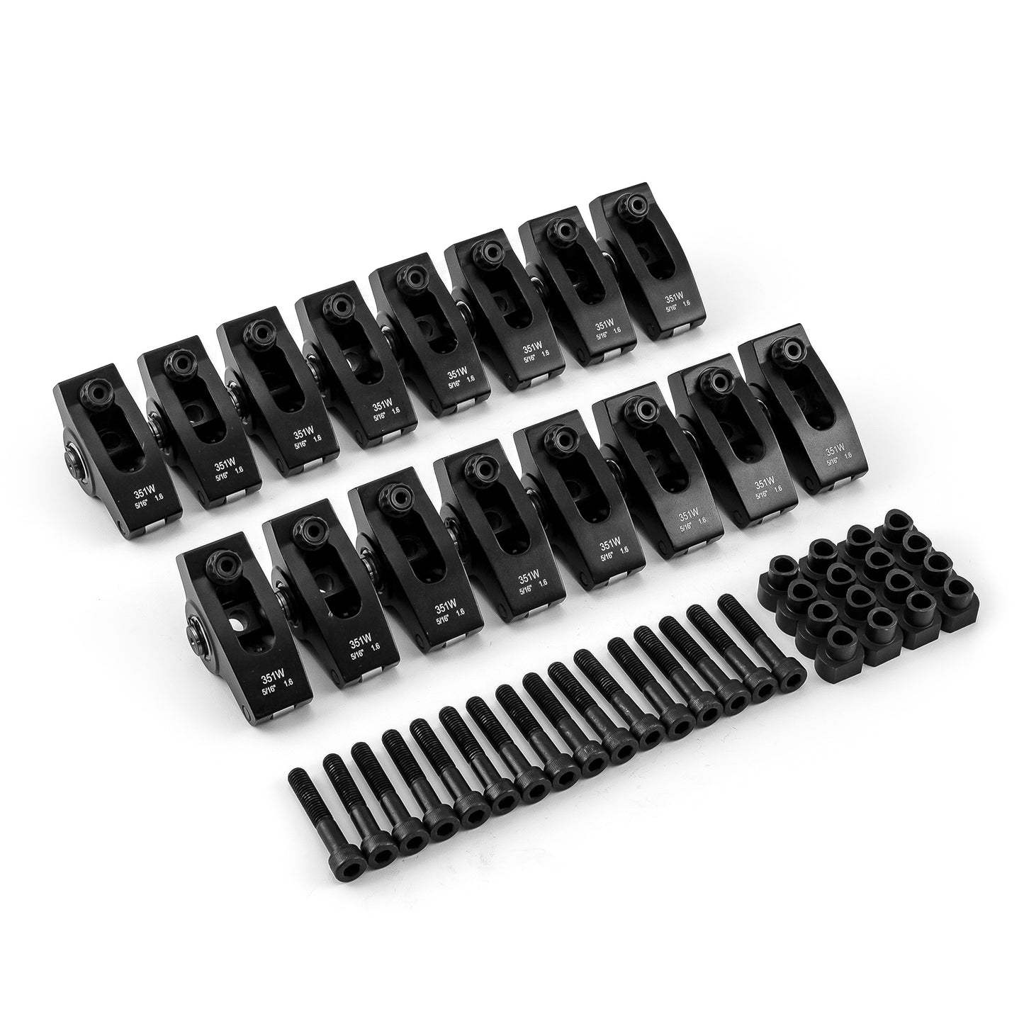 Speedmaster PCE261.1133.03 Fits Ford SB 289 302 Windsor Adjustable 5/16 Stud Mount 1.6 Aluminum Rocker Arms Set