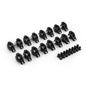 Speedmaster PCE261.1253.02 Fits Chevy LS3 1.7 Ratio Aluminum Pedestal Mount Roller Rocker Arm Set Black