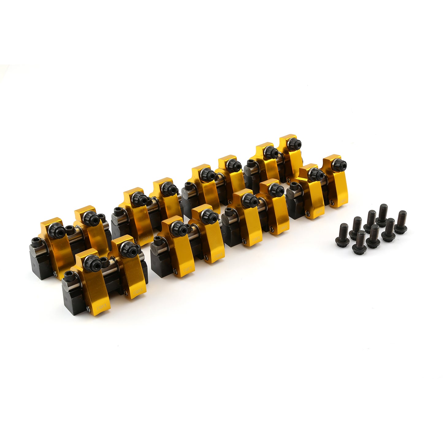 Speedmaster PCE261.1100 Fits Chevy SBC 350 1.6 Aluminum Shaft Mount Roller Rocker Arm Set .140 Int. Offset
