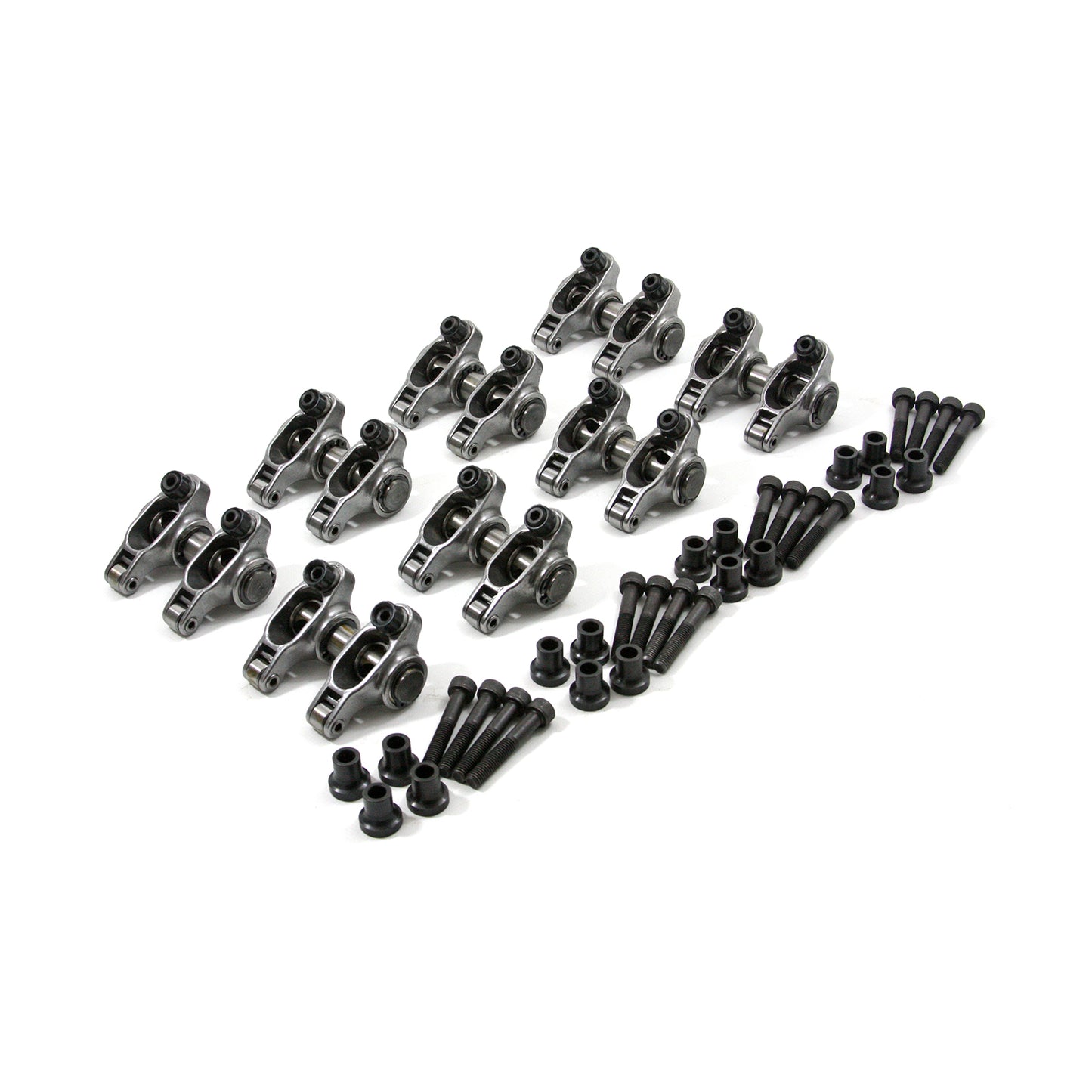 Speedmaster PCE261.1092 Fits Chevy LS 1.7 Ratio Adjustable Stainless Steel Roller Rocker Arm Set