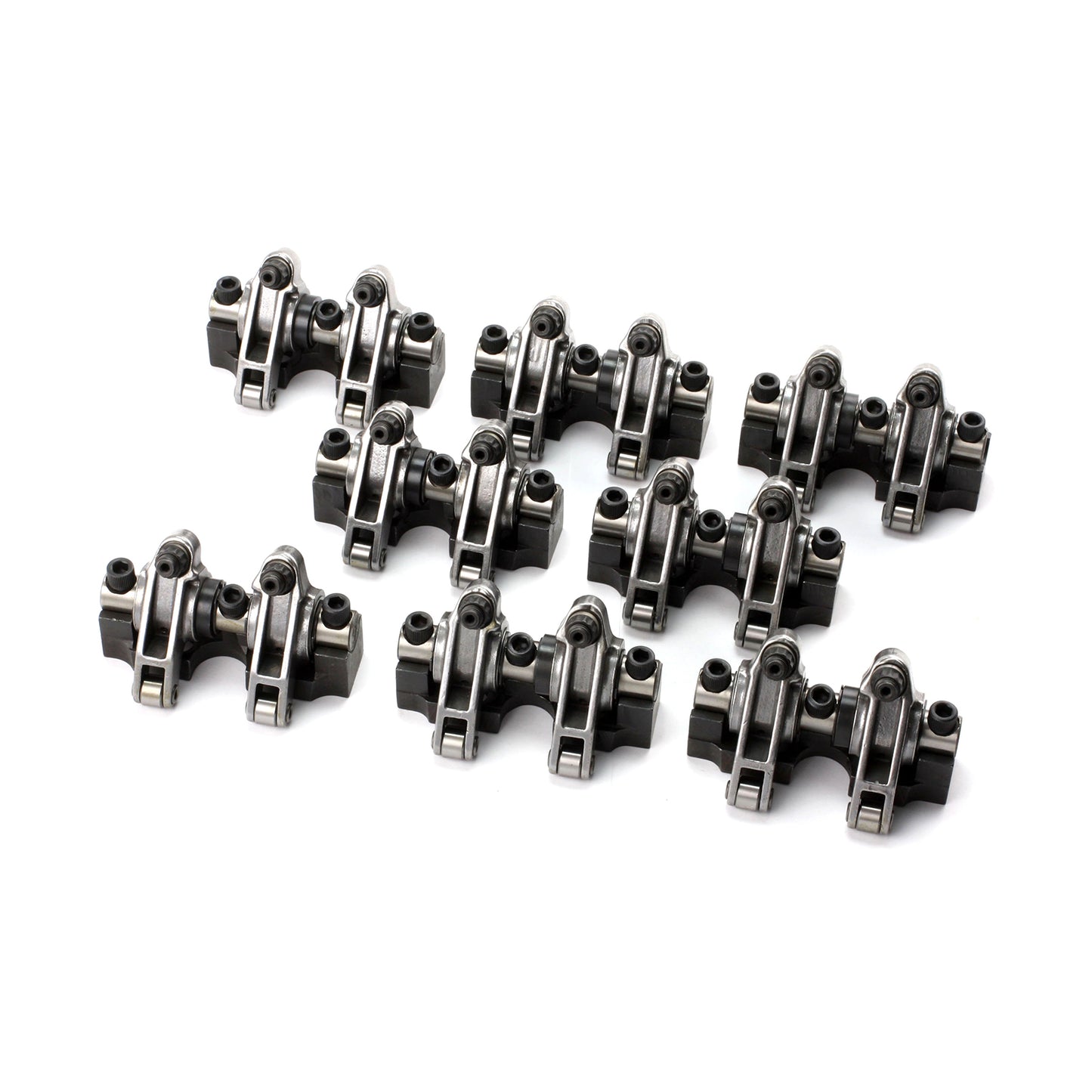 Speedmaster PCE261.1109 Fits Chevy SBC 350 1.6 Ratio Stainless Steel Shaft Mount Roller Rocker Arm Set