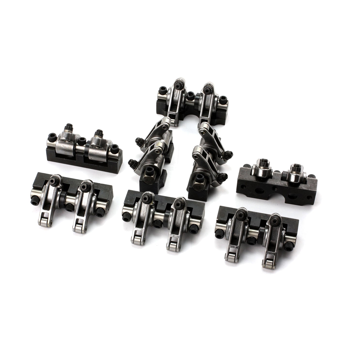 Speedmaster PCE261.1109 Fits Chevy SBC 350 1.6 Ratio Stainless Steel Shaft Mount Roller Rocker Arm Set