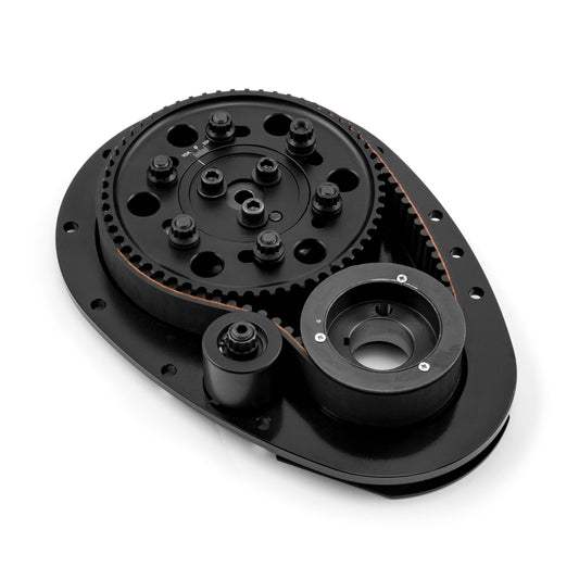 Speedmaster PCE262.1001.02 Fits Chevy SBC 350 Standard Cam Height Timing Belt Drive System - Black