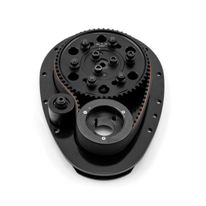 Speedmaster PCE262.1001.02 Fits Chevy SBC 350 Standard Cam Height Timing Belt Drive System - Black