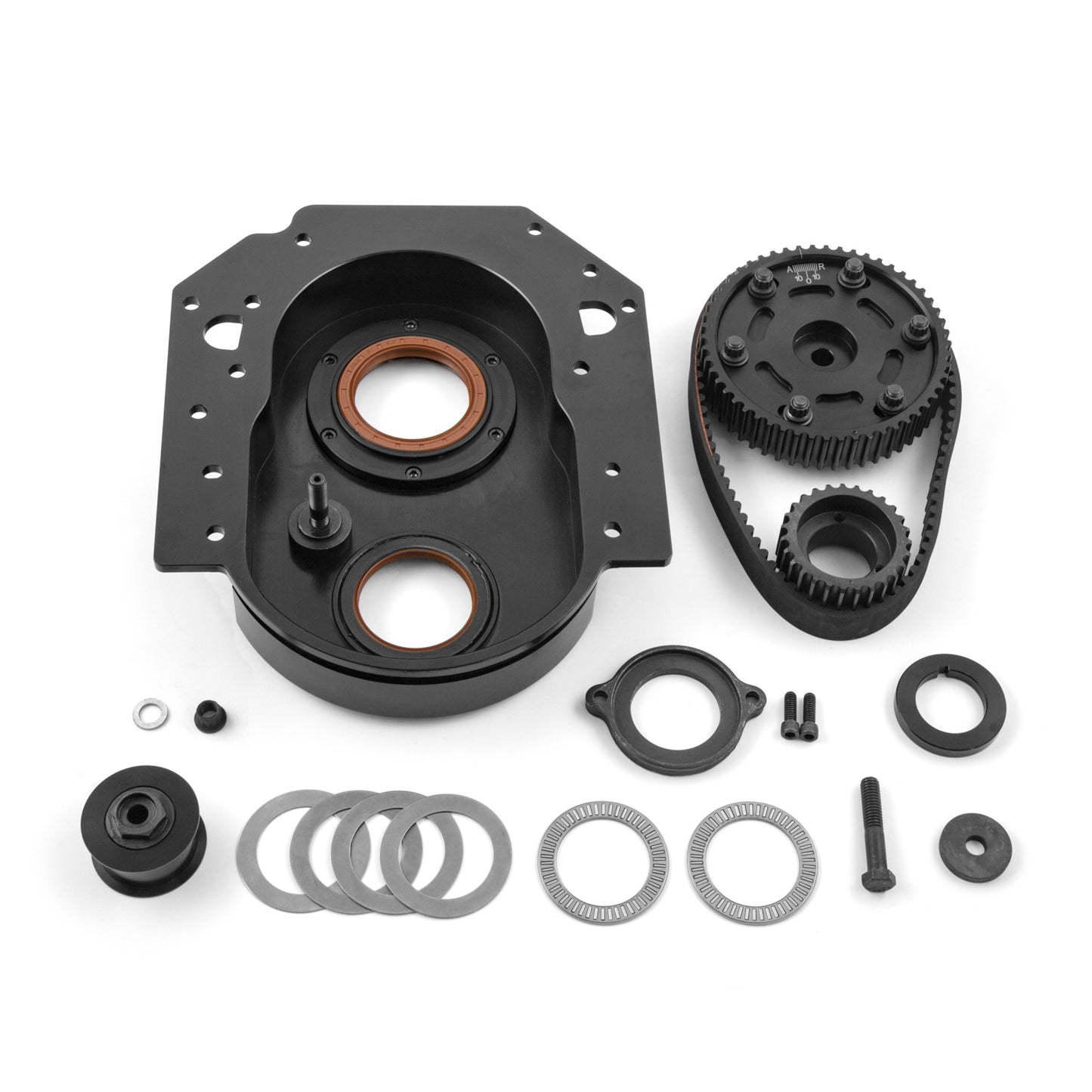 Speedmaster PCE262.1005.02 Fits Ford 302 351C Cleveland Standard Cam Height Timing Belt Drive Kit - Black
