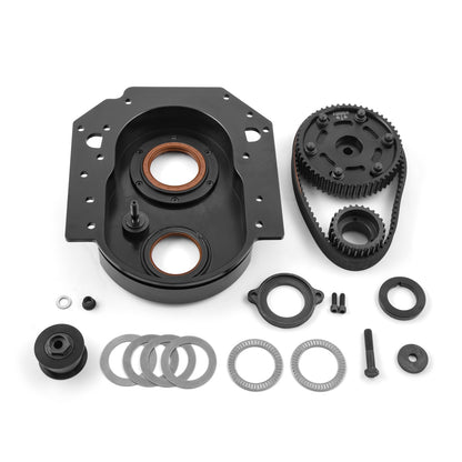 Speedmaster PCE262.1005.02 Fits Ford 302 351C Cleveland Standard Cam Height Timing Belt Drive Kit - Black