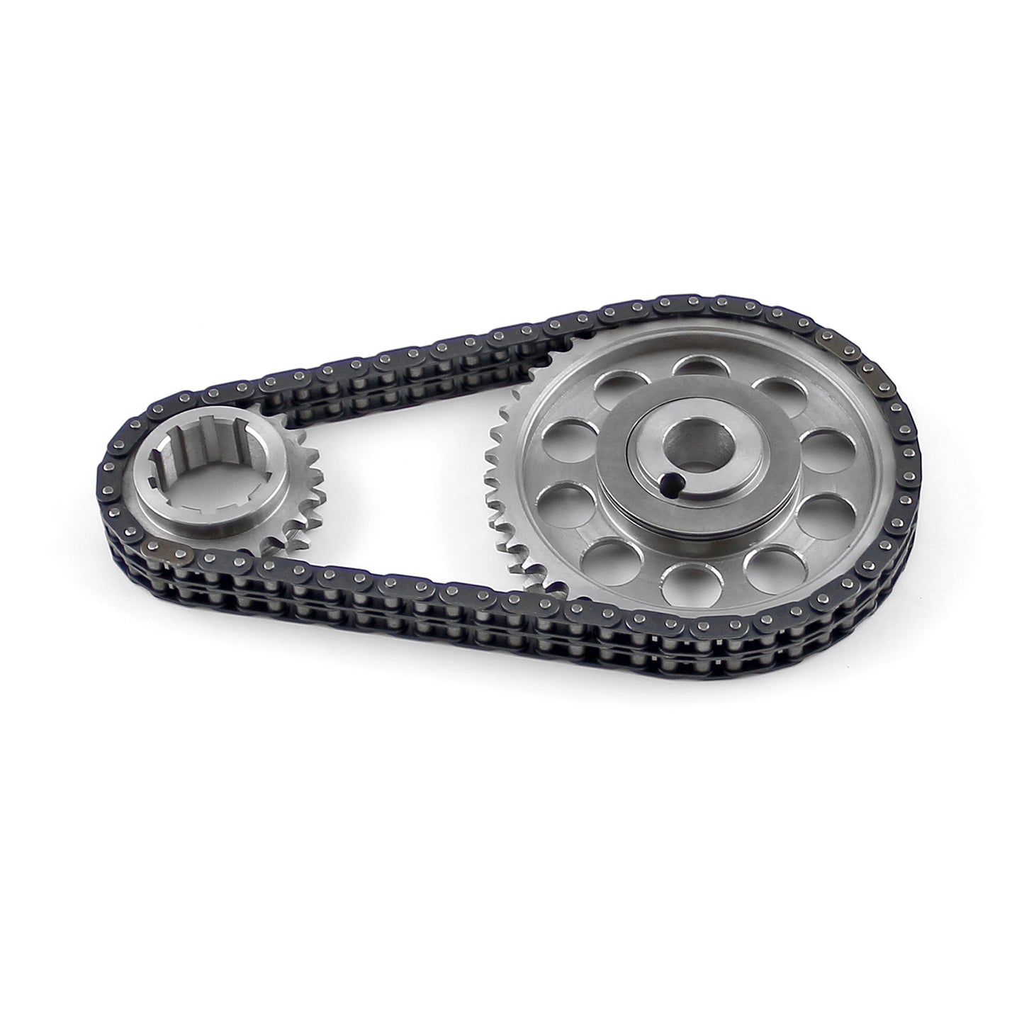Speedmaster PCE264.1015 Fits Ford 429 460 Double Roller 9 Keyway Billet Steel Timing Chain Kit (Tor/Brg)
