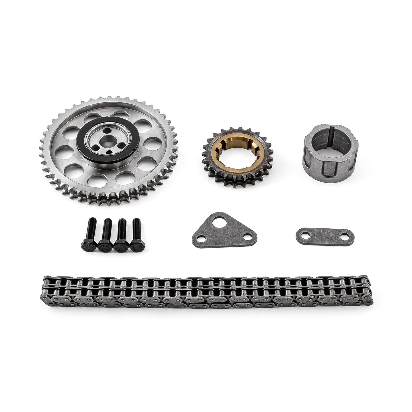 Speedmaster PCE264.1022 Fits Chevy GM LS1 LS2 LS6 Double Roller 9 Keyway Billet Steel Timing Chain Kit