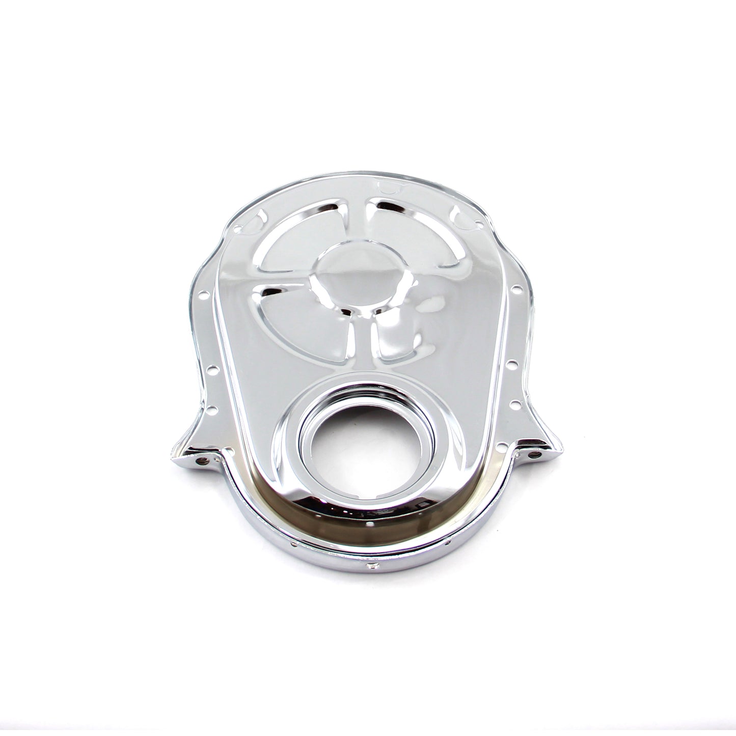 Speedmaster PCE265.1002 Fits Chevy BBC 454 Steel Plated Timing Chain Cover Chrome