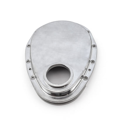 Speedmaster PCE265.1013 Fits Chevy SBC 350 Aluminum Timing Chain Cover Polished W/Gasket Seal & Bolts
