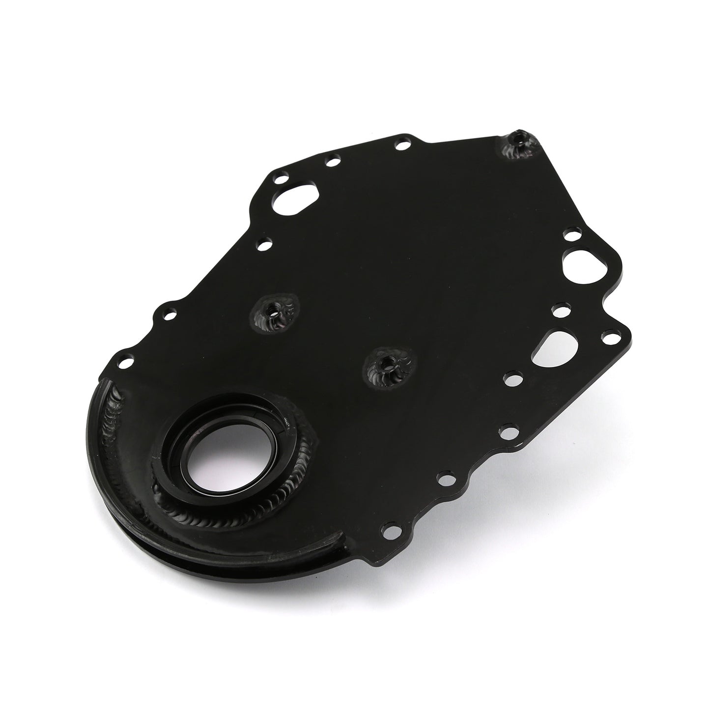 Speedmaster PCE265.1053 Fits Ford 302 351C Cleveland Black Aluminum Timing Cover With Seal
