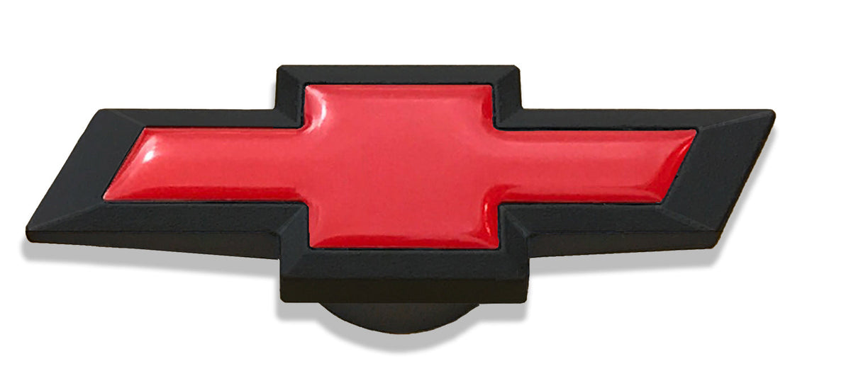 Large Chevy Bowtie Air Cleaner Nut Blk Crinkle - 141335