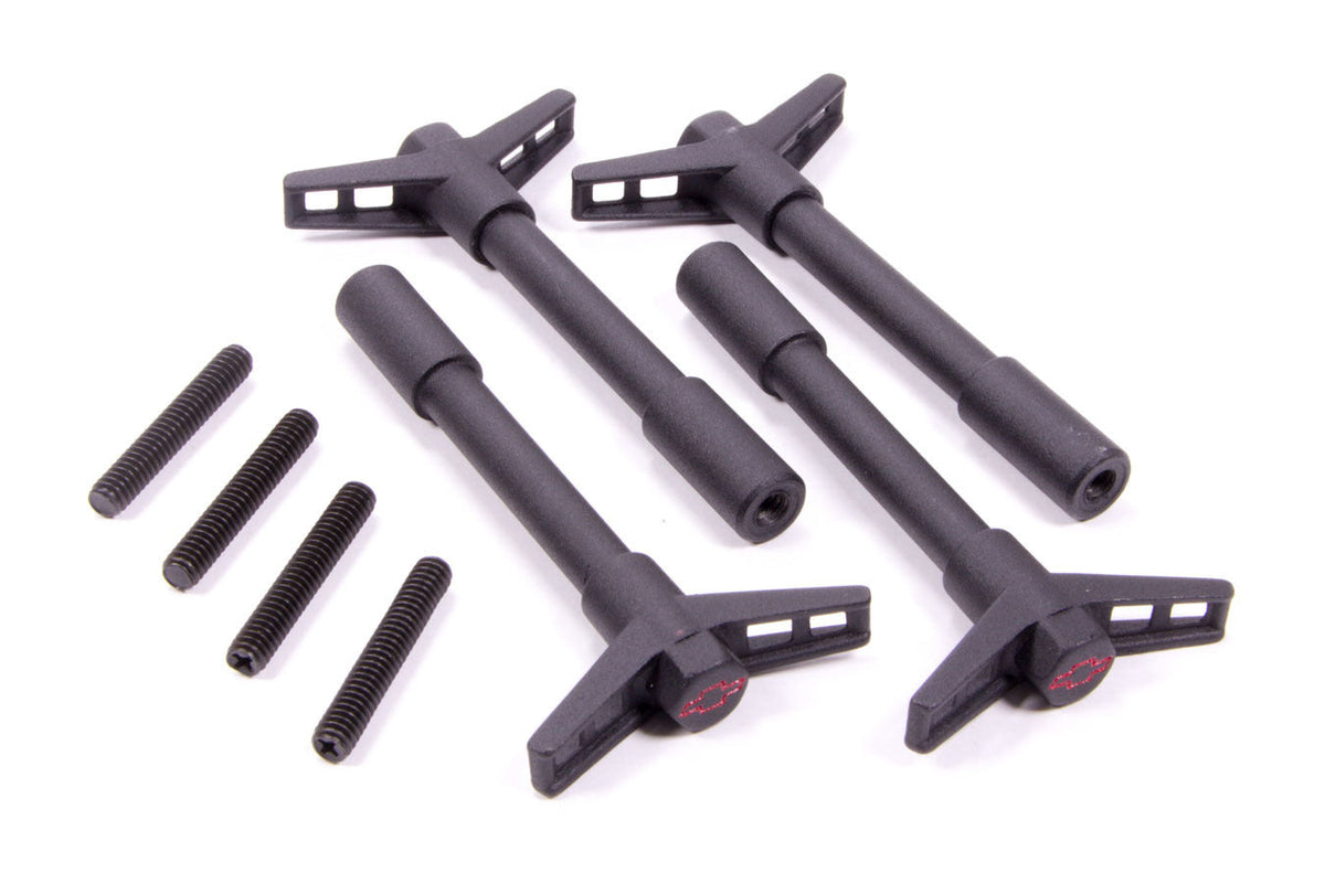 Black Crinkle V/C Wing Nuts 4pcs - 141756