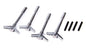 Street Chrome V/C Wing Nuts 4pcs - 141902