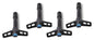 Mopar V/C Wing Nuts Blk Crinkle Blue Emblem - 440756
