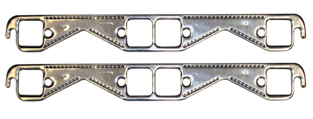 SBC Aluminum Header Gasket Kit - Sq. Port - 67921