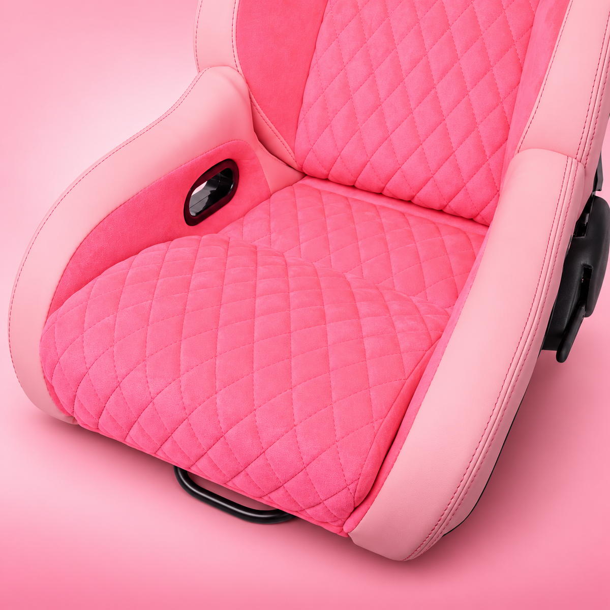 ZUES Collection Pink Bull Boost Reclinable Adjustable Racing Bucket Seat