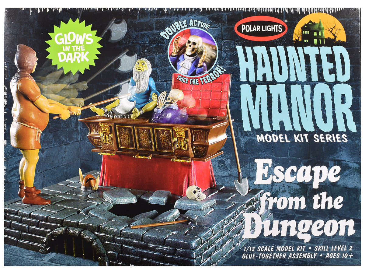 Skill 2 Model Kit Haunted Manor "Escape from the Dungeon" Diorama Set 1/12 Scale Model by Polar Lights  free shipping USA