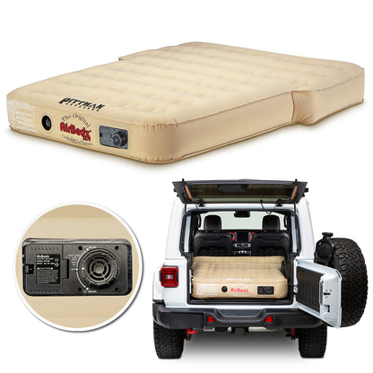 AirBedz XUV By Pittman Outdoors - PPI-TAN_XUV JEEP SUV & Crossover Vehicle Rear Seats Down Air Mattress With Built-in Rechargeable Battery Air Pump - The Original Jeep/SUV Bed Air Mattress