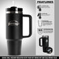 Pittman 30oz. Hydration Tumbler With Comfort Soft Handle - Black