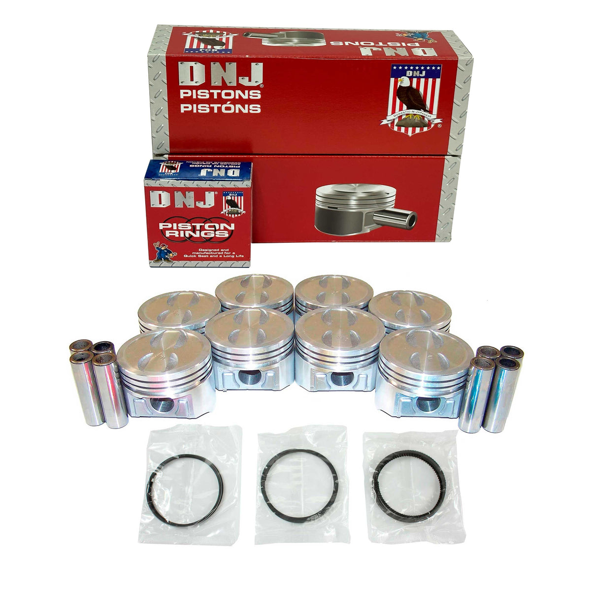 Piston and Ring Set 1996-2002 Chevrolet, GMC 4.3L-5.0L