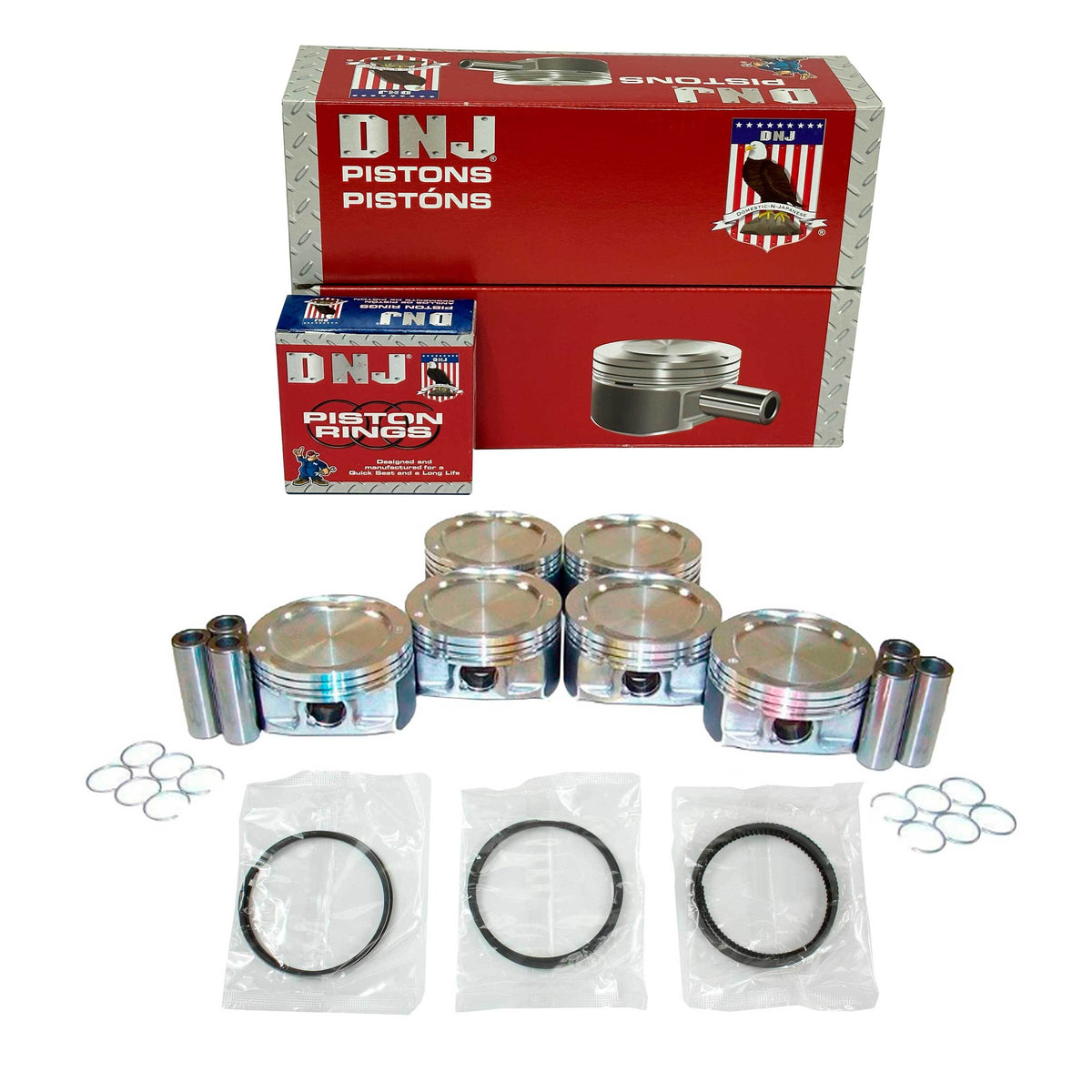 Piston and Ring Set 2006-2011 Buick, Chevrolet, Pontiac, Saturn 3.5L-3.9L