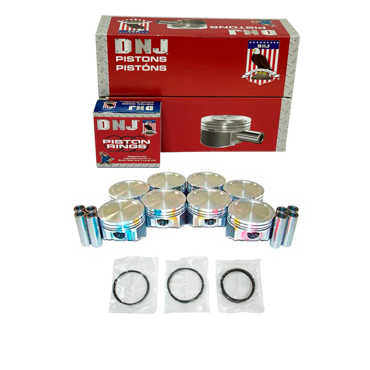 Piston and Ring Set 1999-2004 Buick, Cadillac, Chevrolet, GMC, Isuzu 5.3L