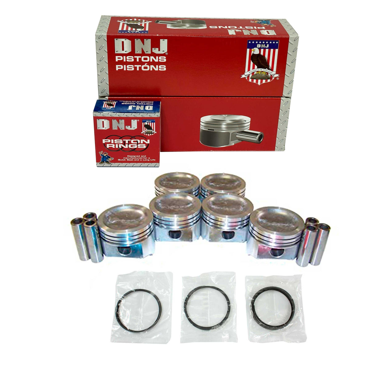 Piston and Ring Set 1968-1996 Ford 4.9L
