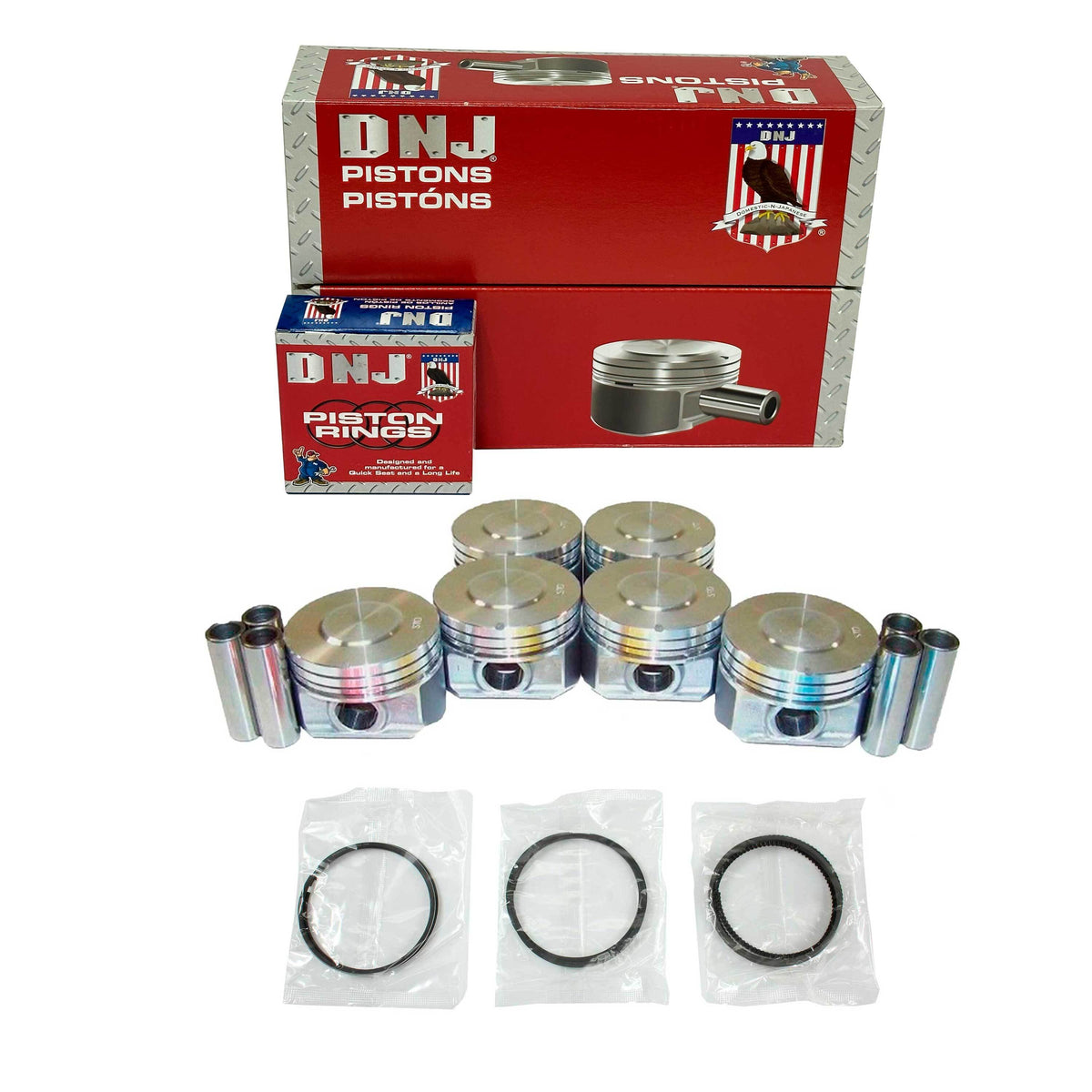 Piston and Ring Set 2002-2008 Ford, Mazda, Mercury 3.0L