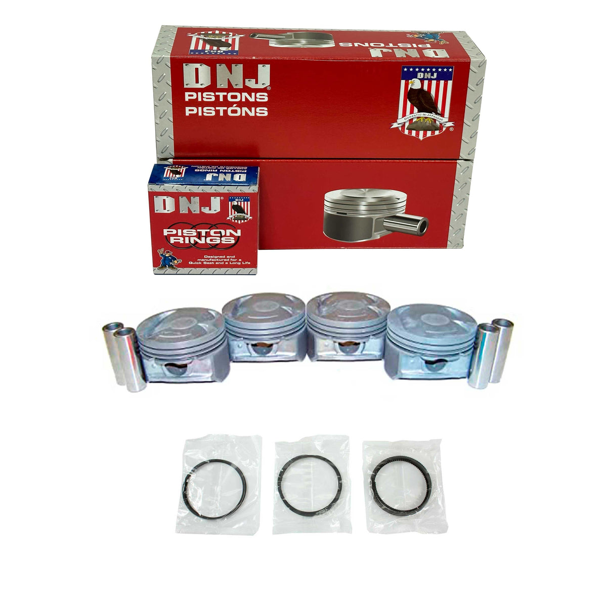 Piston and Ring Set 1998-2004 Ford, Mazda, Mercury 2.0L