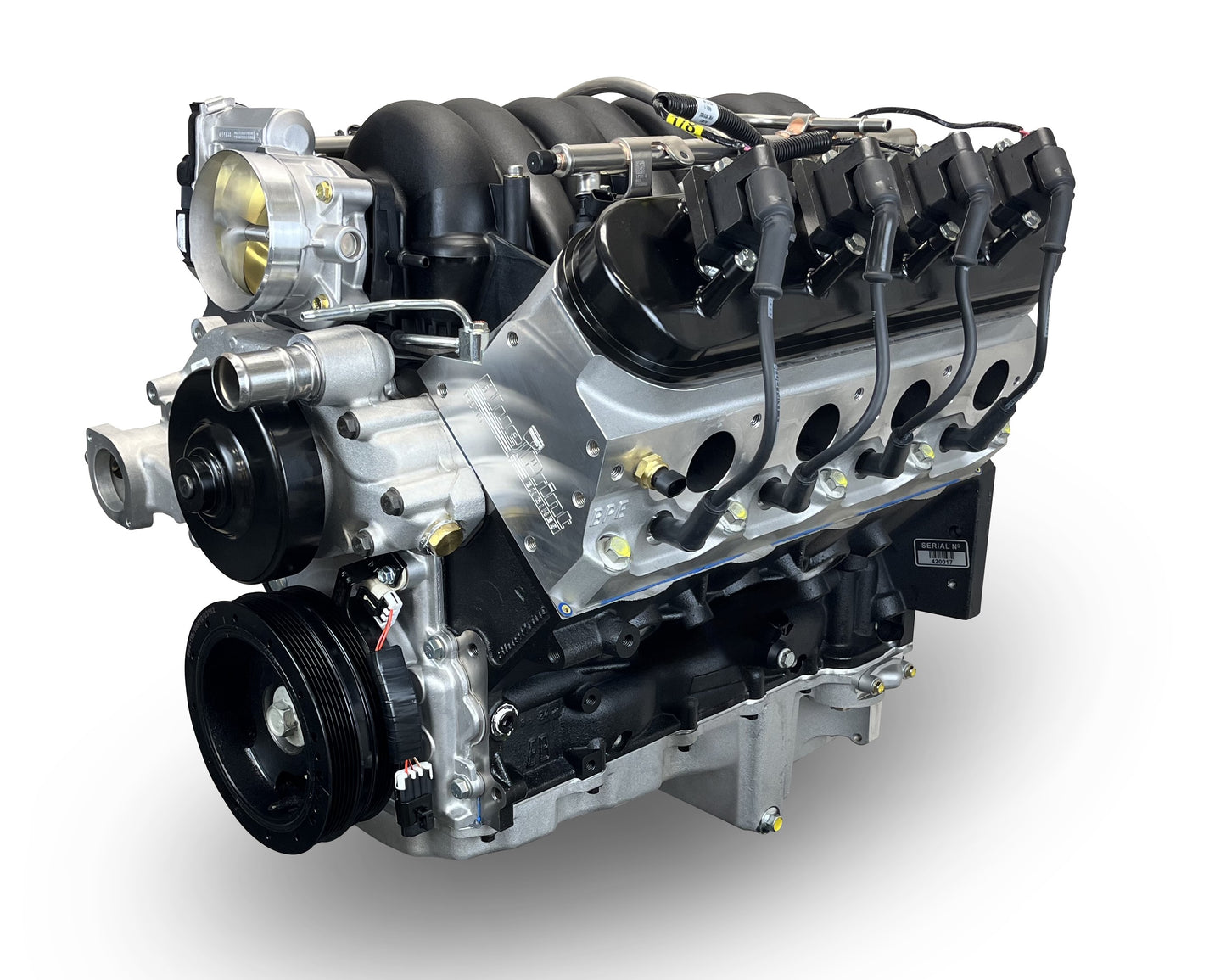 BluePrint Engines GM LS Compatible 427 C.i. Pro Series Engine - GM Plastic Intake - Base Dressed - Holley Terminator X EFI System