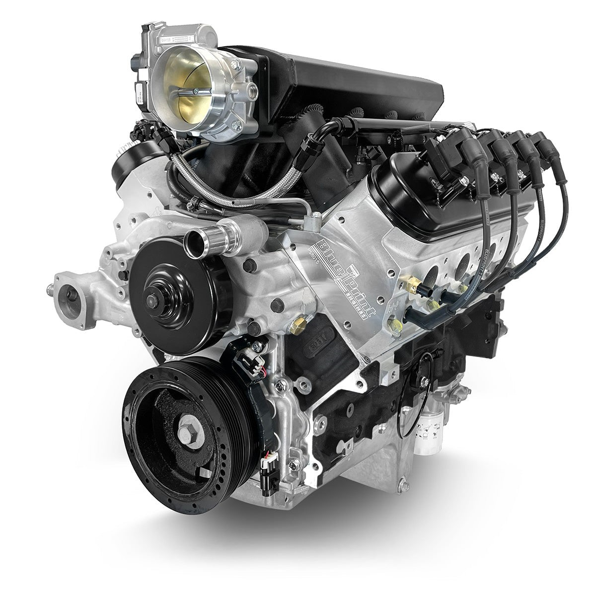 BluePrint Engines GM LS Compatible 427 C.i. Pro Series Engine - Fabbed Aluminum Intake - Base Dressed - BluePrint Engines Calibrated ECU