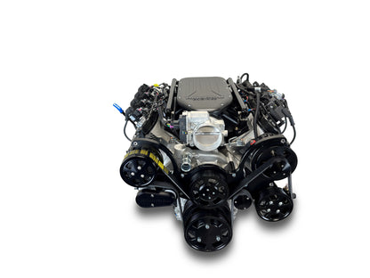 BluePrint Engines GM LS Compatible 427 C.i. Pro Series Engine - BPE Cast Intake - Deluxe Dressed - Black Pulley Kit - BluePrint Engines Calibrated ECU